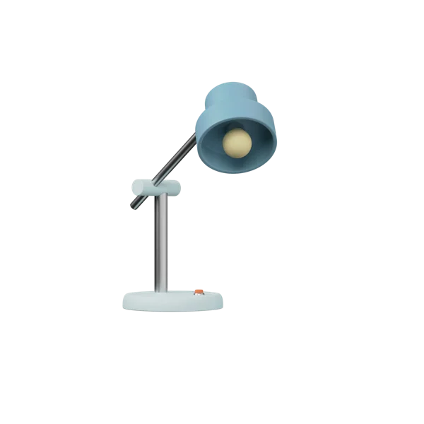 Lamp 3D icon, view 2