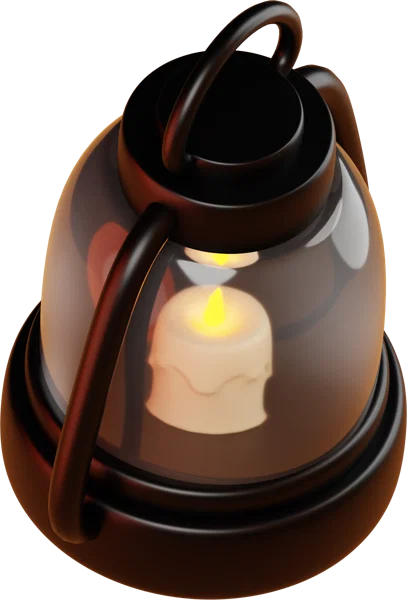 Lamp 3D icon, view 4