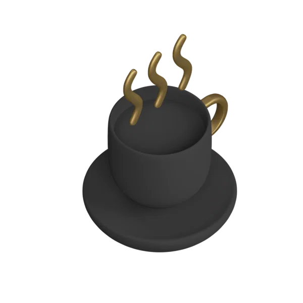 Cup 3D icon, view 4