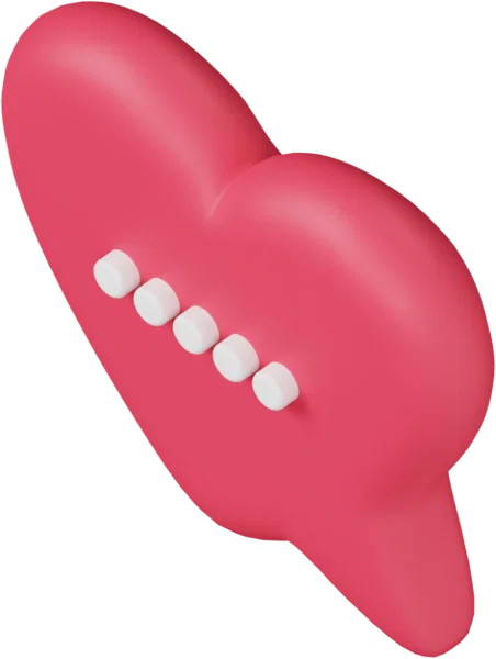 Speech Bubble 37 3D icon, view 5
