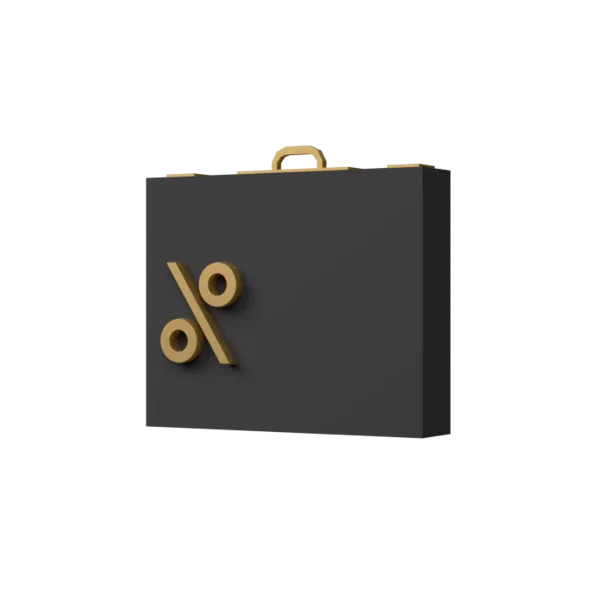 Briefcase 2 3D icon, view 2