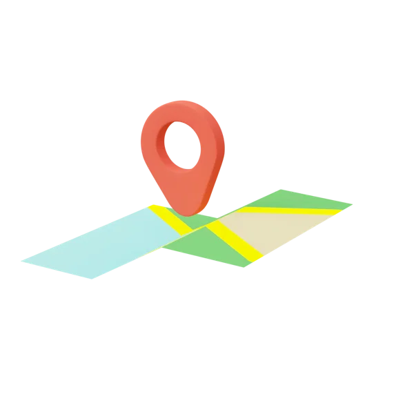 Map 3D icon, view 2
