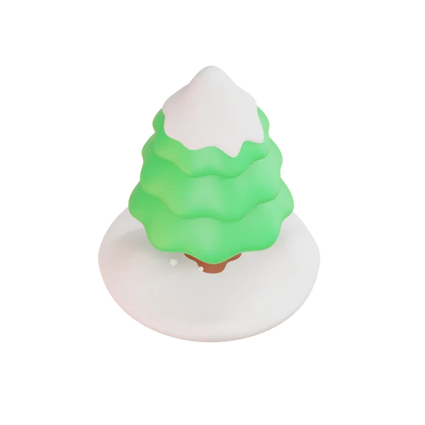 Tree 3D icon, view 4