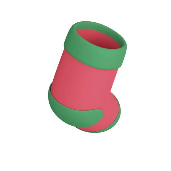 Sock 3D icon, view 4