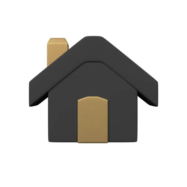 Hut 3D icon, view 1