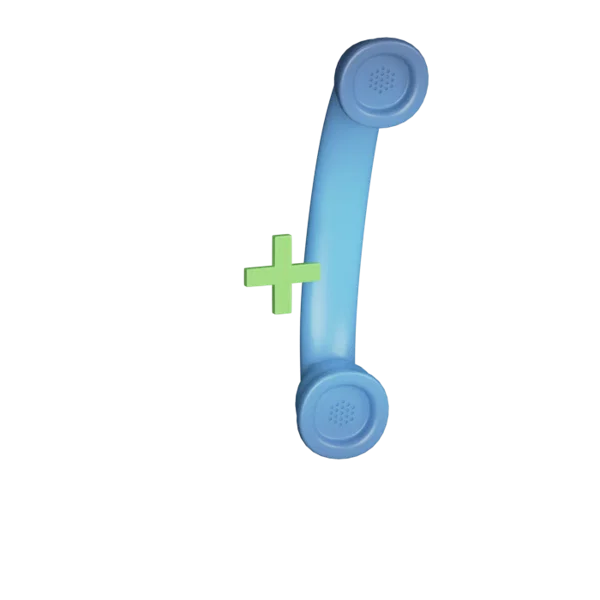 Telephone - Plus 3D icon, view 4