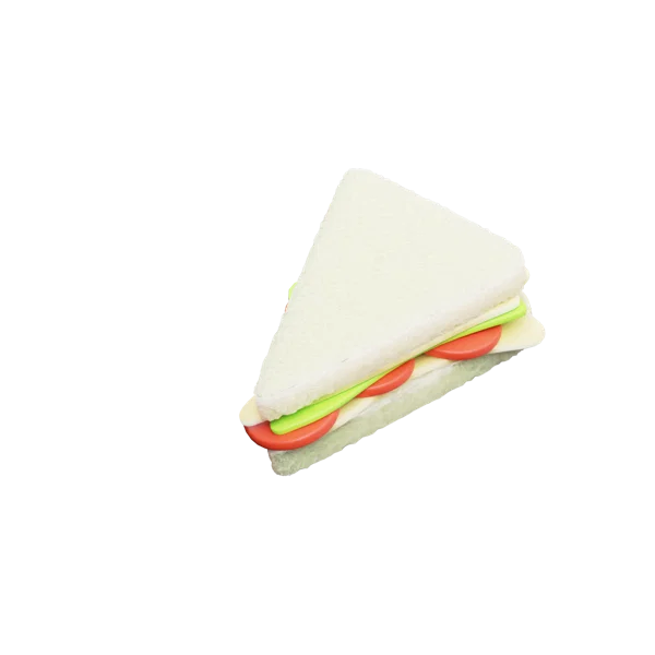 Sandwich 3D icon, view 3