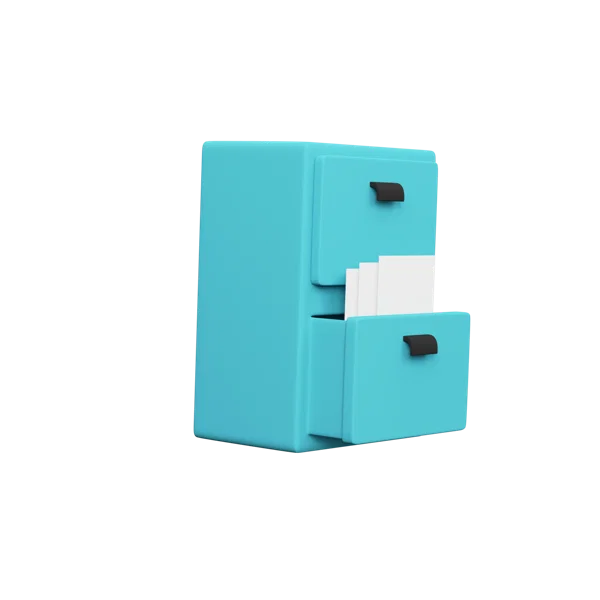 Cabinet 3D icon, view 3
