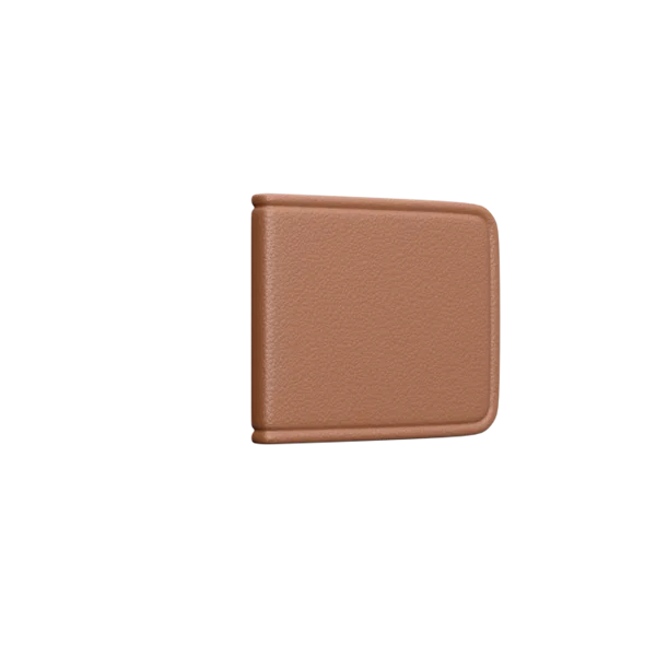 Wallet - Folded 3D icon, view 3