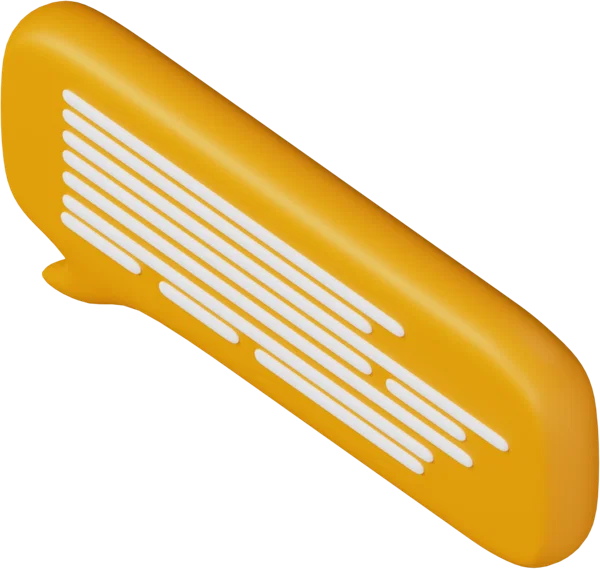 Speech Bubble 48 3D icon, view 5