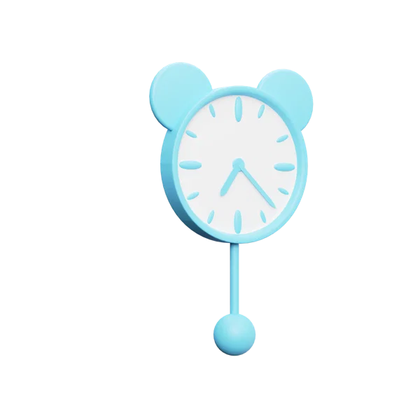 Clock 2 3D icon, view 3