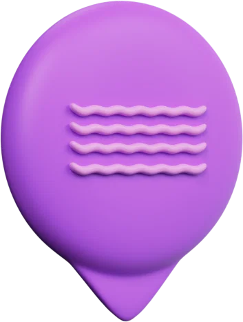 Speech Bubble 27 3D icon, view 3