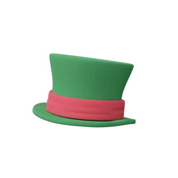 Hat 3 3D icon, view 2