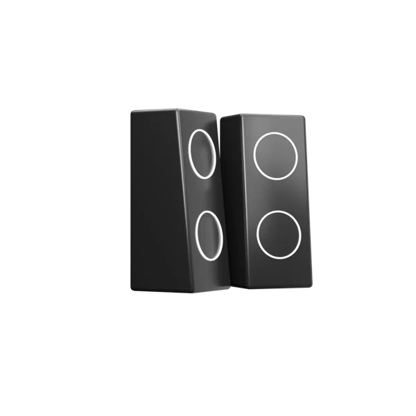Speakers 2 3D icon, view 3