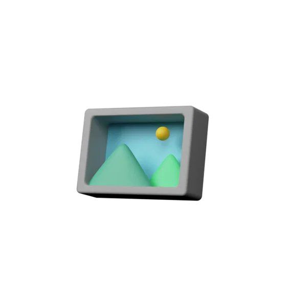 Picture 3D icon, view 2