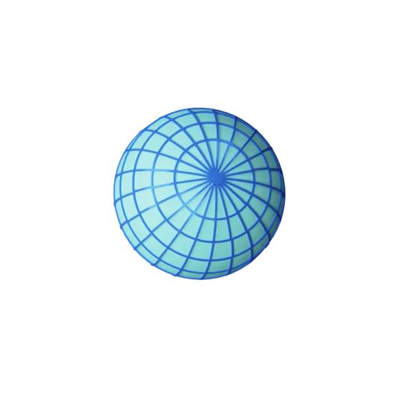 World 3 (orb) 3D icon, view 5