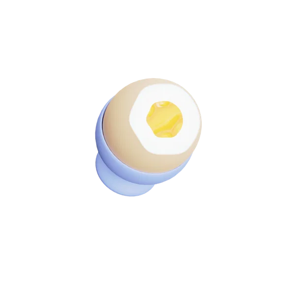 Egg in the Cracker 3D icon, view 4