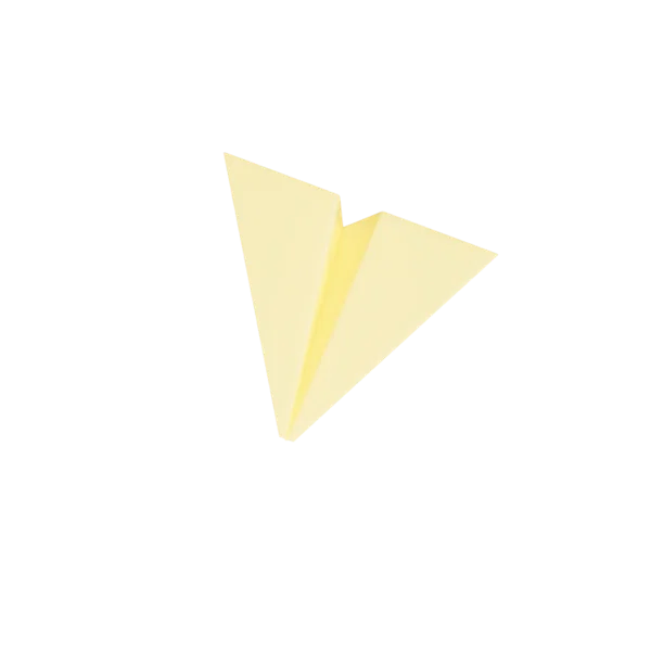Paper Plane 3D icon, view 4