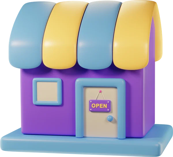 Shop 3D icon, view 1