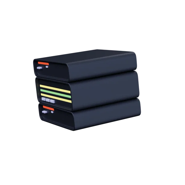 Server 3D icon, view 2