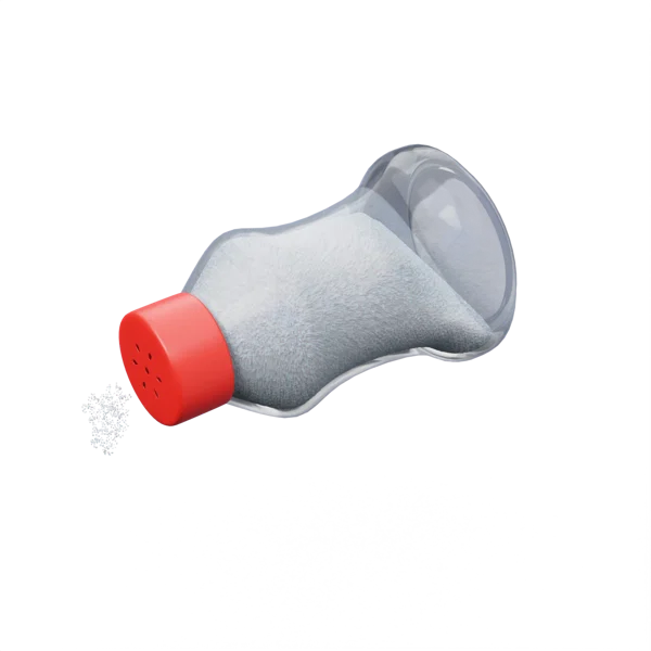 Salt Bottle 3D icon, view 1
