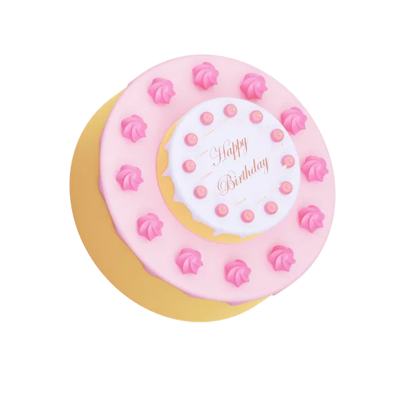 Birthday Cake 3D icon, view 4