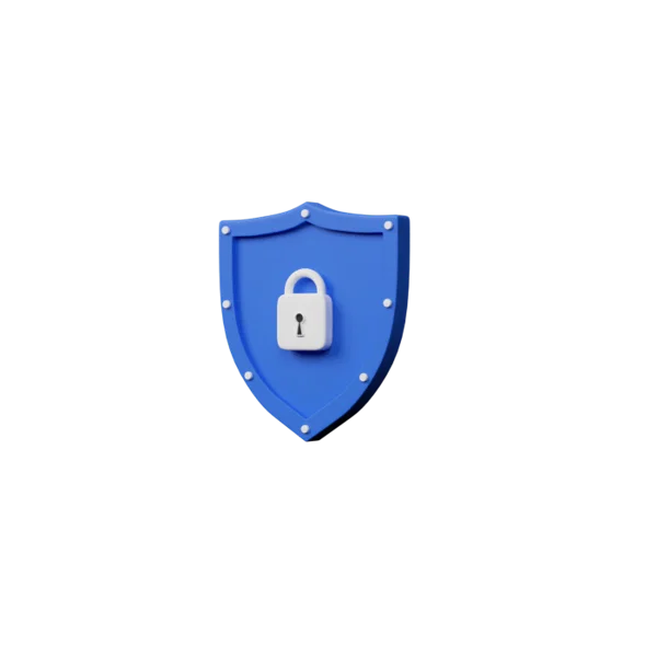 Shield 3D icon, view 2