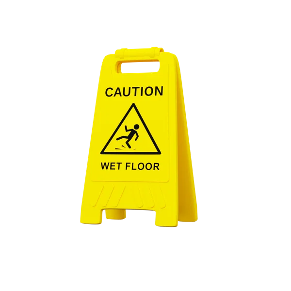 Slippery Sign 3D icon, view 1