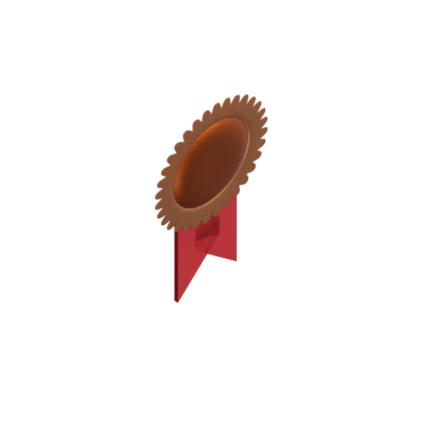Certificate 2 3D icon, view 4