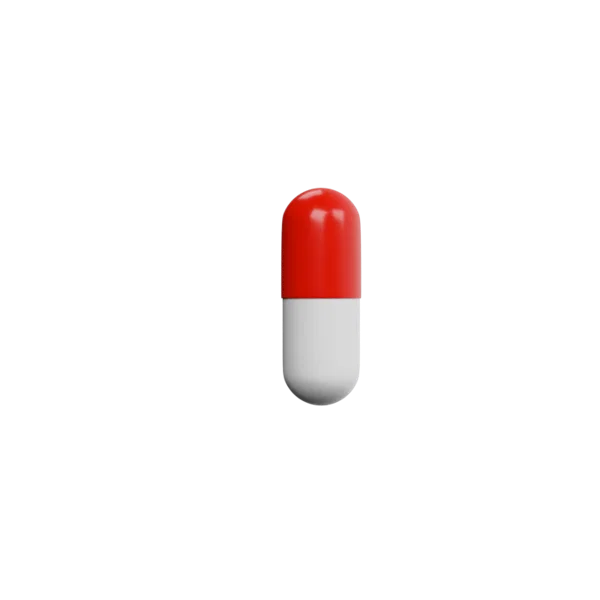 Pill 2 3D icon, view 3