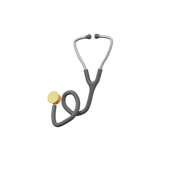 Stethoscope 3D icon, view 2