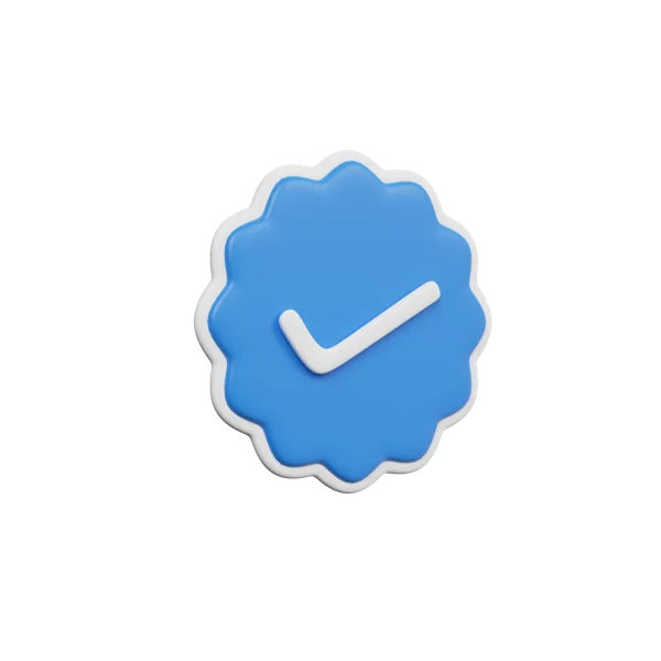 CheckMark 3D icon, view 3