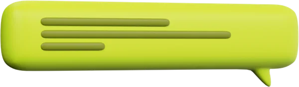 Speech Bubble 19 3D icon, view 3