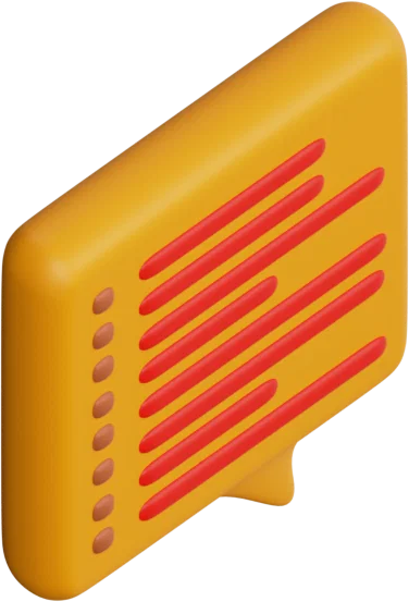 Speech Bubble 11 3D icon, view 4