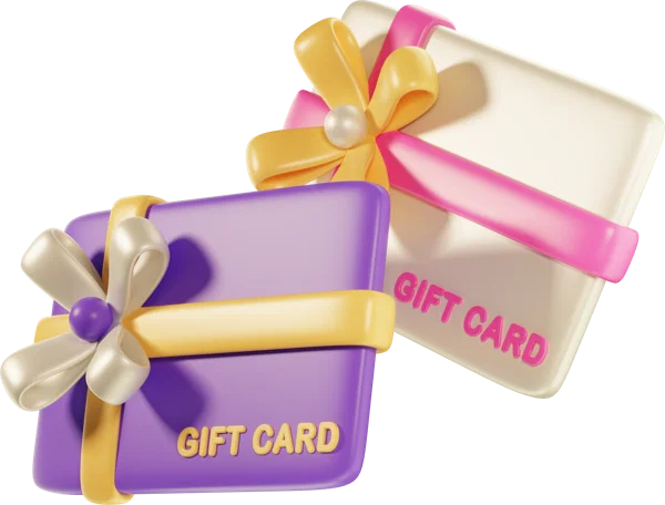 Giftcard 3D icon, view 2