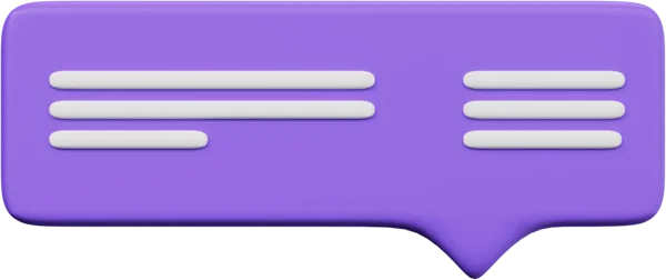 Speech Bubble 31 3D icon, view 1
