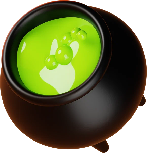 Cauldron 3D icon, view 5