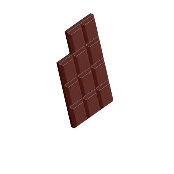 Chocolate Plain 3D icon, view 4