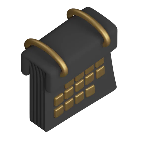 Calendar 3D icon, view 5