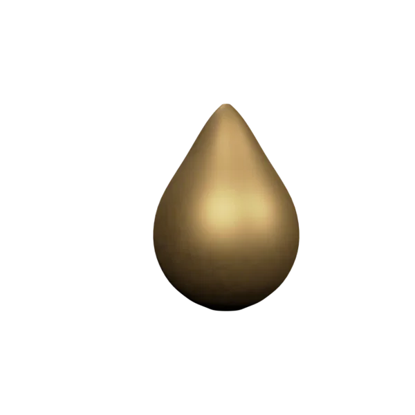 Drop 3D icon, view 3