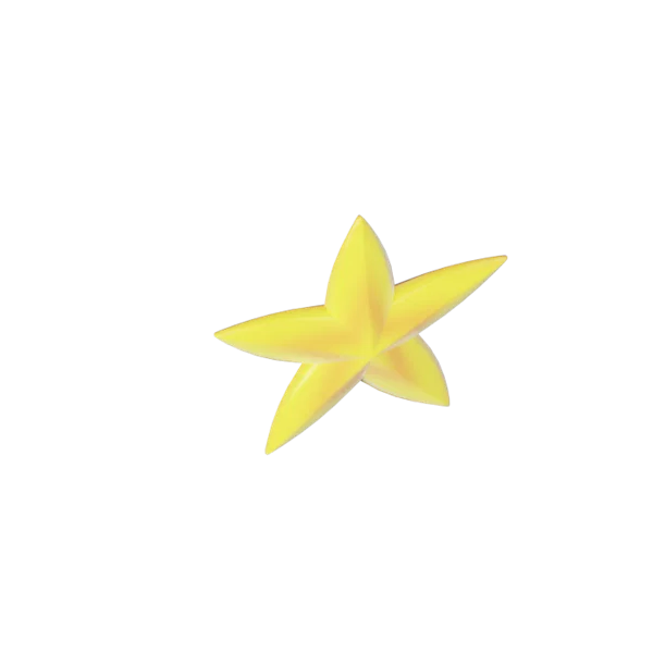 Star 3D icon, view 4