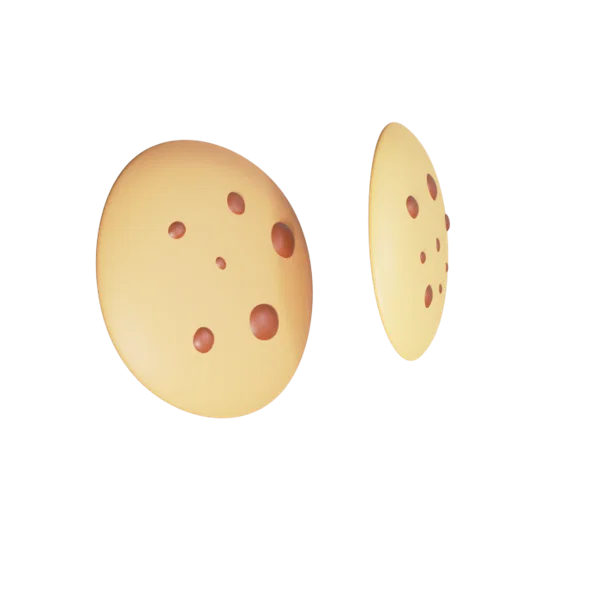 Cookies 3D icon, view 4