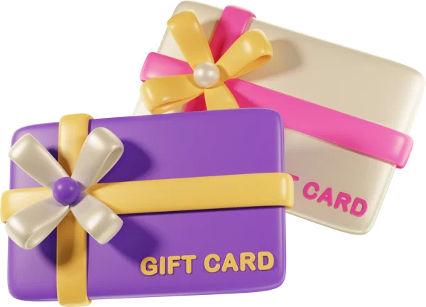 Giftcard 3D icon, view 1