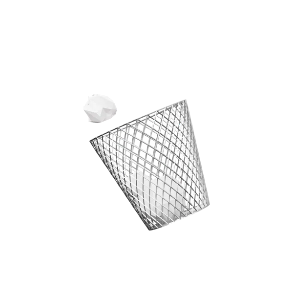 Bin 2 3D icon, view 1