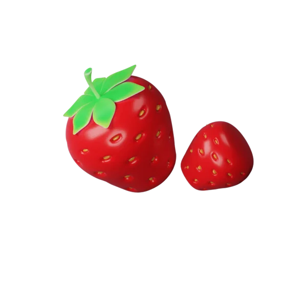 Strawberry 3D icon, view 5