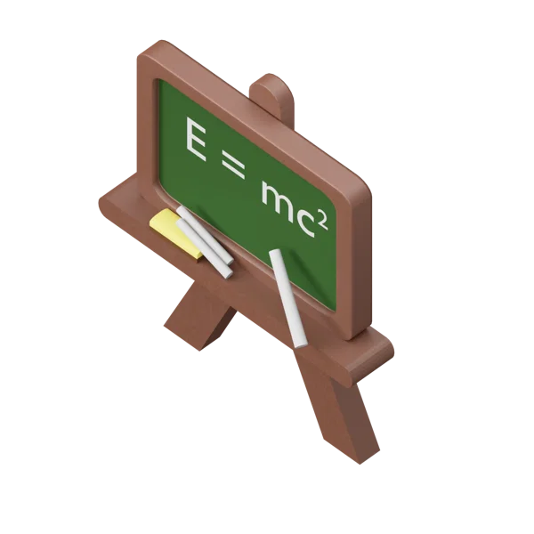 Chalkboard 3D icon, view 5