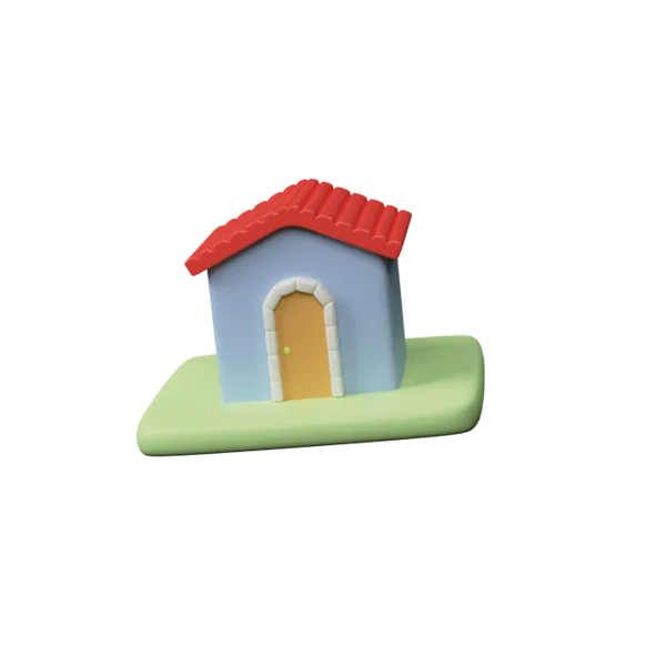 House 3D icon, view 2