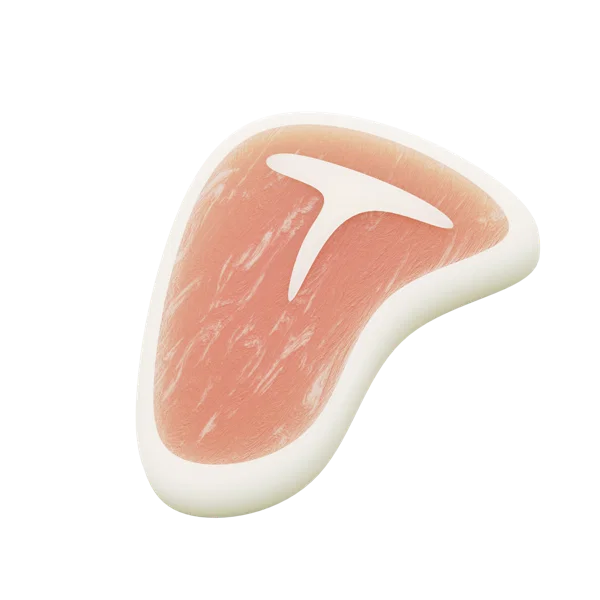 T Bone Steak 3D icon, view 1