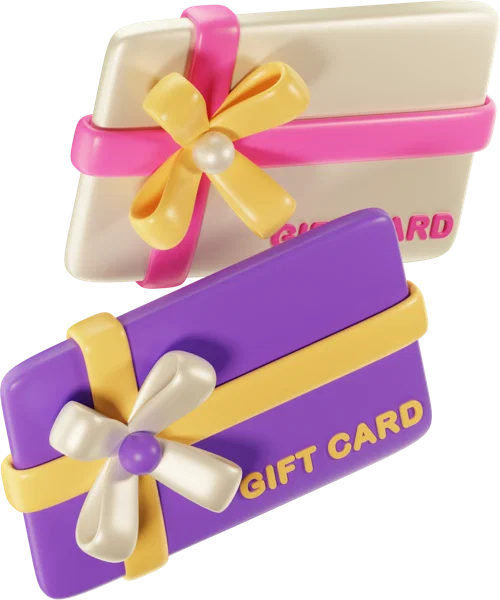 Giftcard 3D icon, view 4