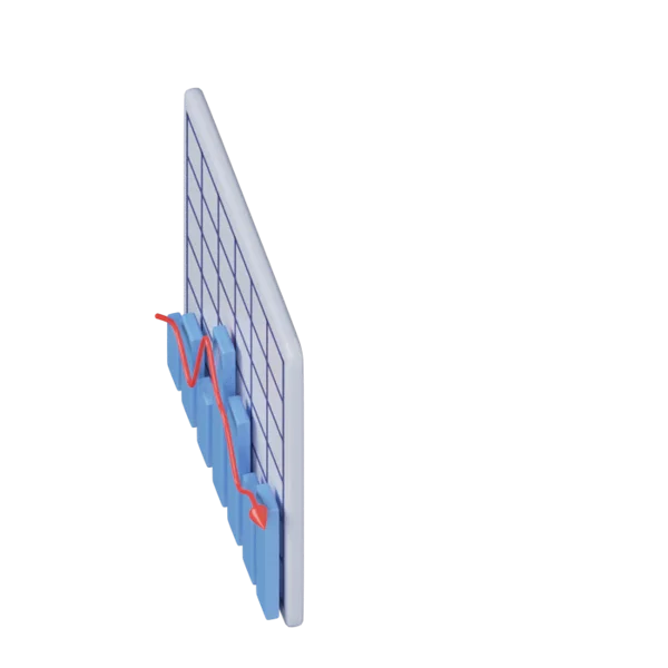 Graph Chart 3D icon, view 5
